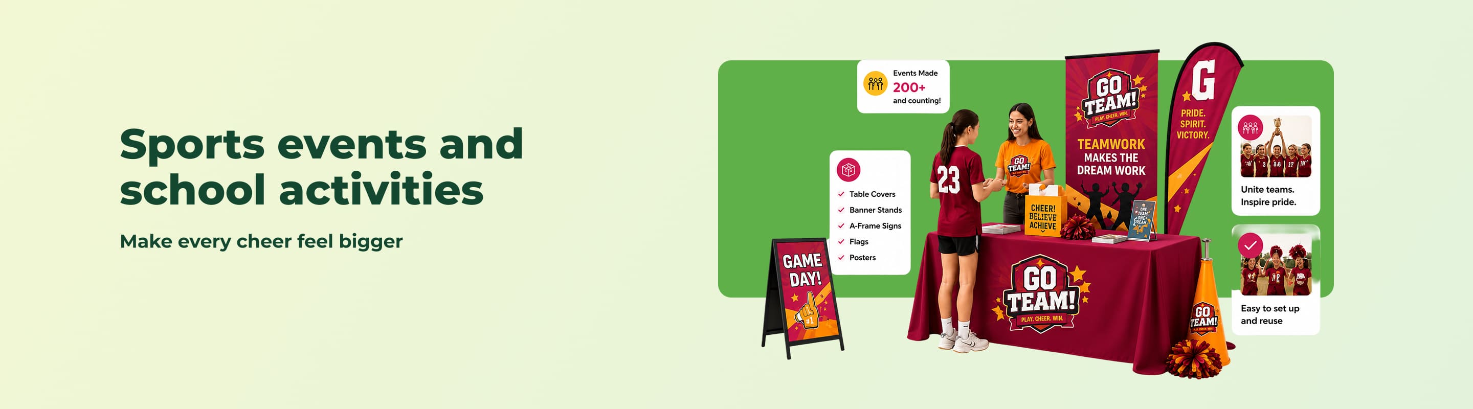 sports events and school activities BOS