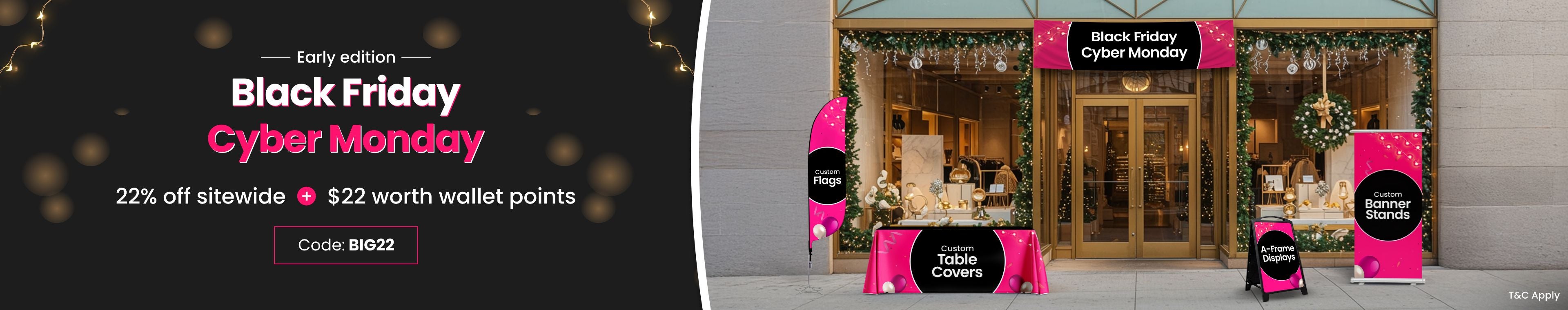 Black Friday Cyber Monday Early Edition BOS