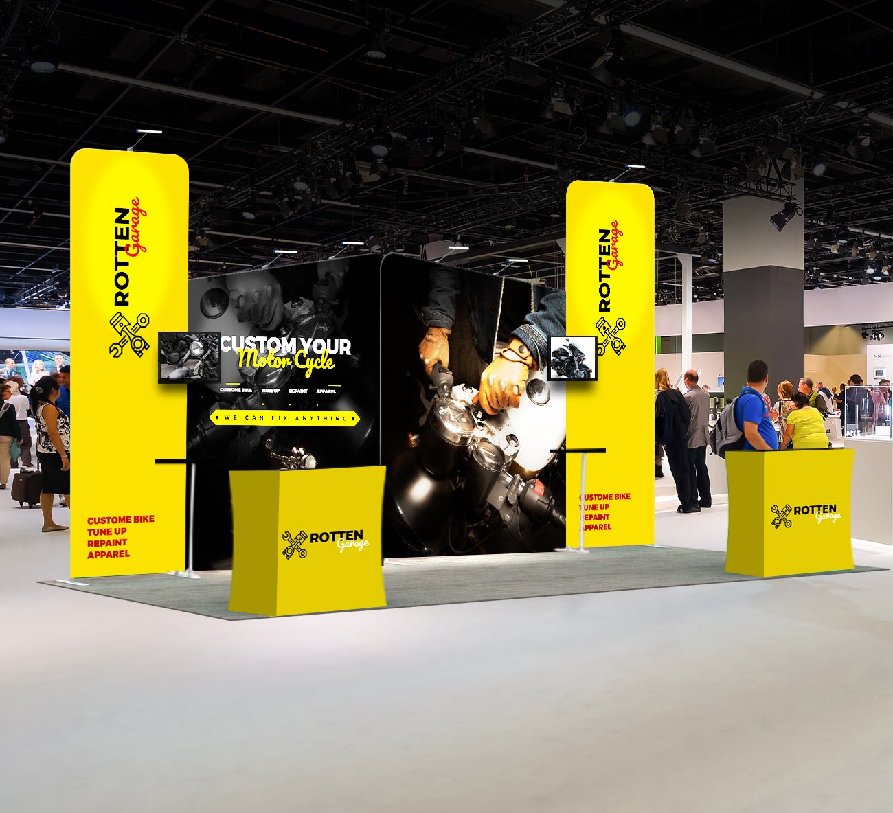 Buy 20 Ft Trade Show Booth - Design 3 |Bestofsigns