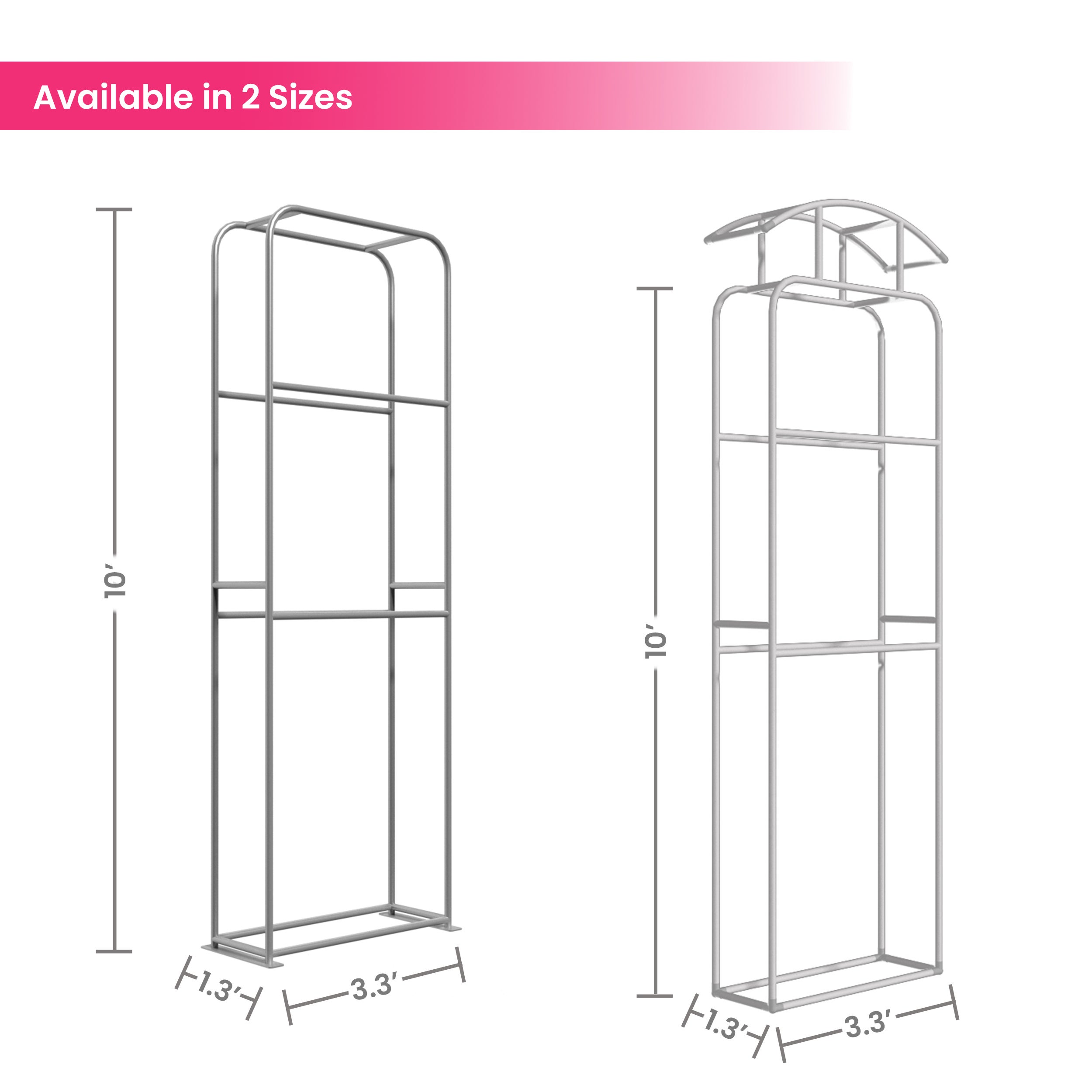 3D Vertical Trade Show Tower Display Available in 2 Sizes BBEXPO3DVER03_7_BOS