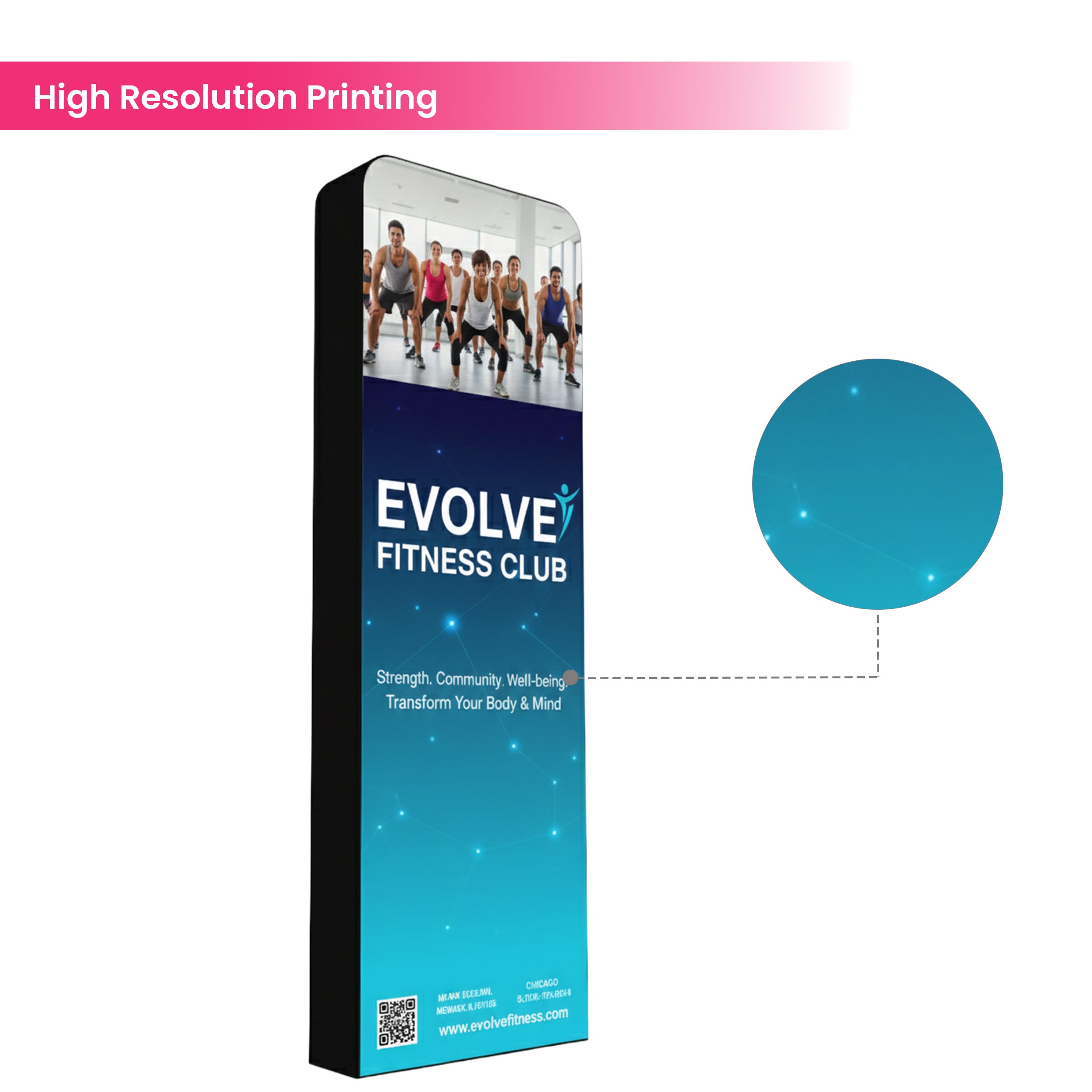 3D Vertical Trade Show Tower Display High Resolution Printing BBEXPO3DVER03_6_BOS