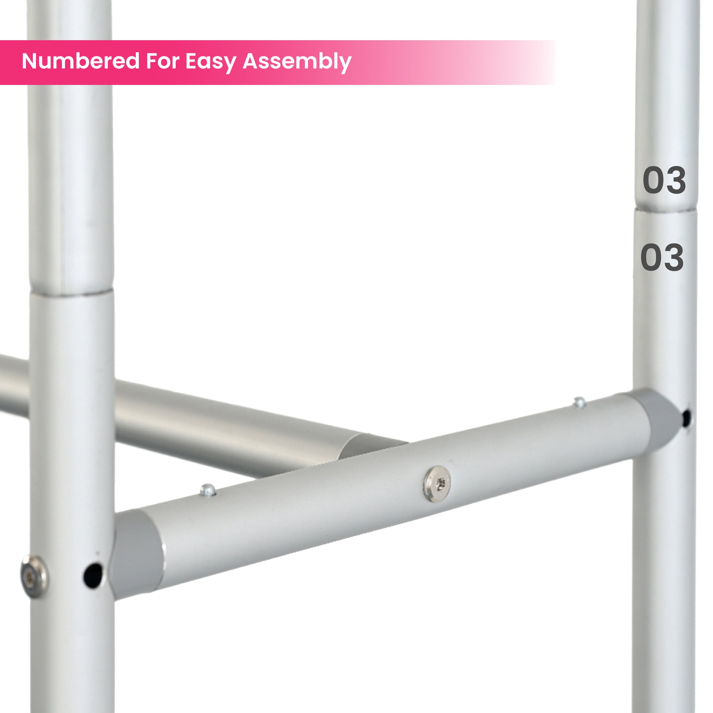 3D Vertical Trade Show Tower Display Numbered for Easy Installation BBEXPO3DVER03_8_BOS