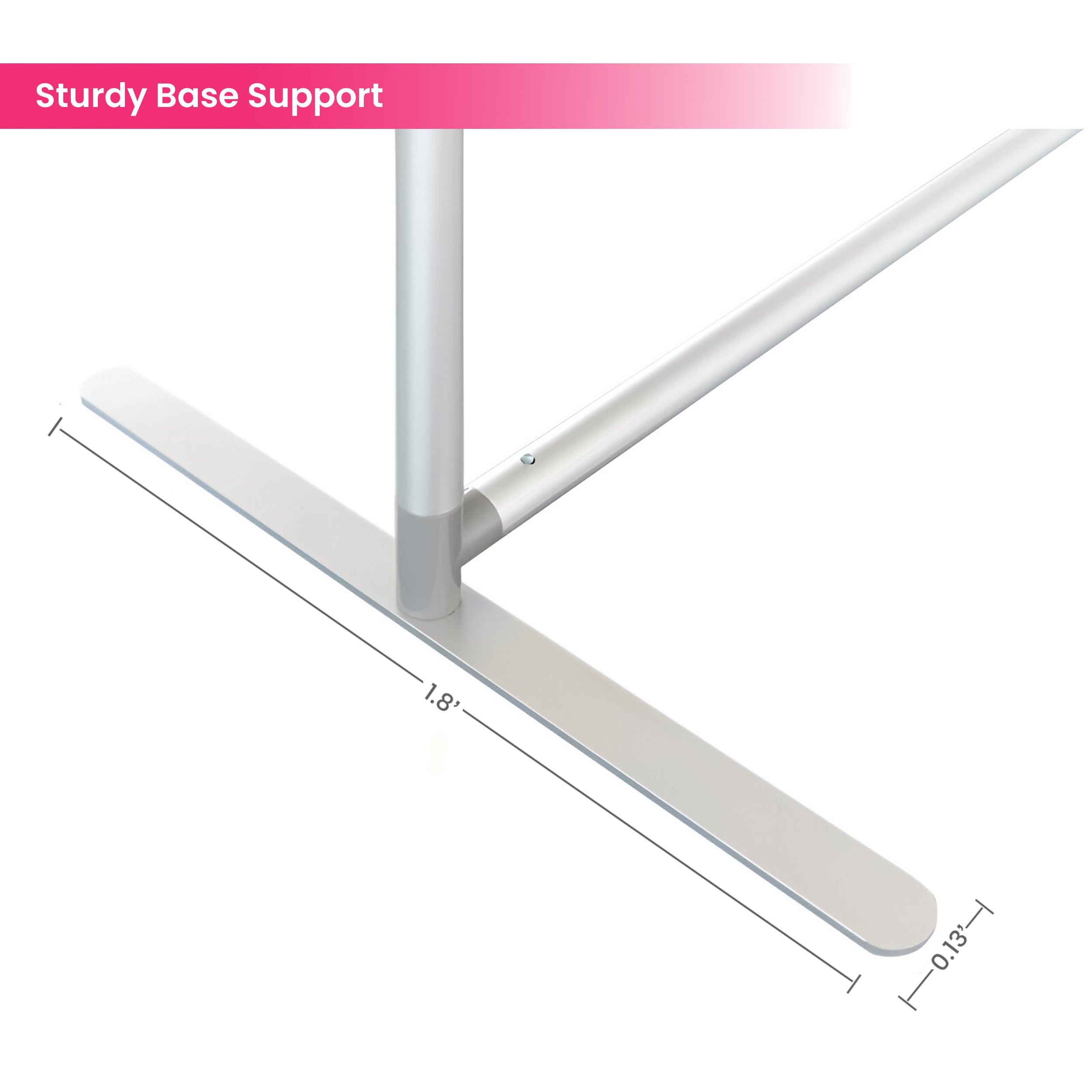 6.5ft Magnetic Modular Fabric Display - Curved Shape