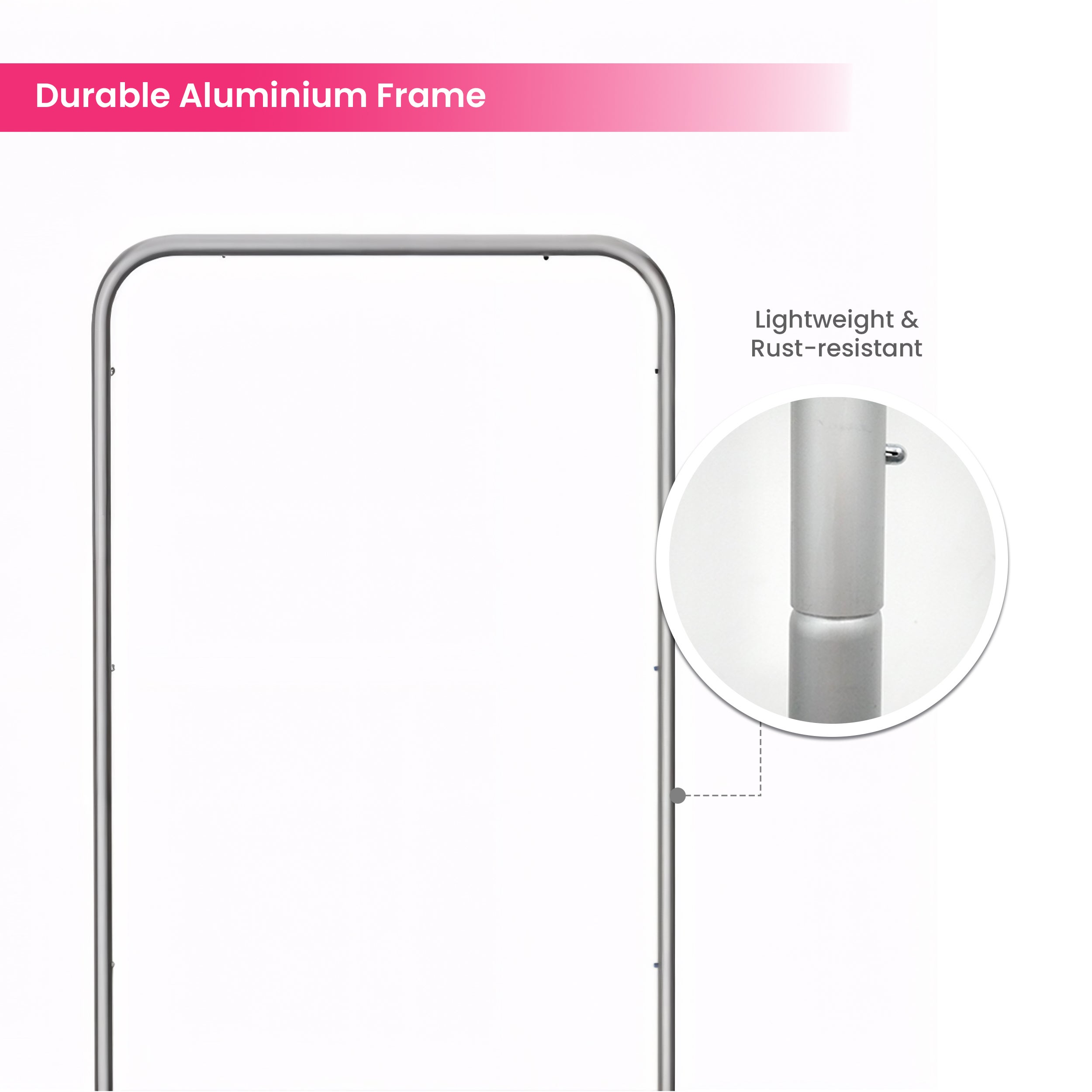 6.5ft Magnetic Modular Fabric Display - Curved Shape