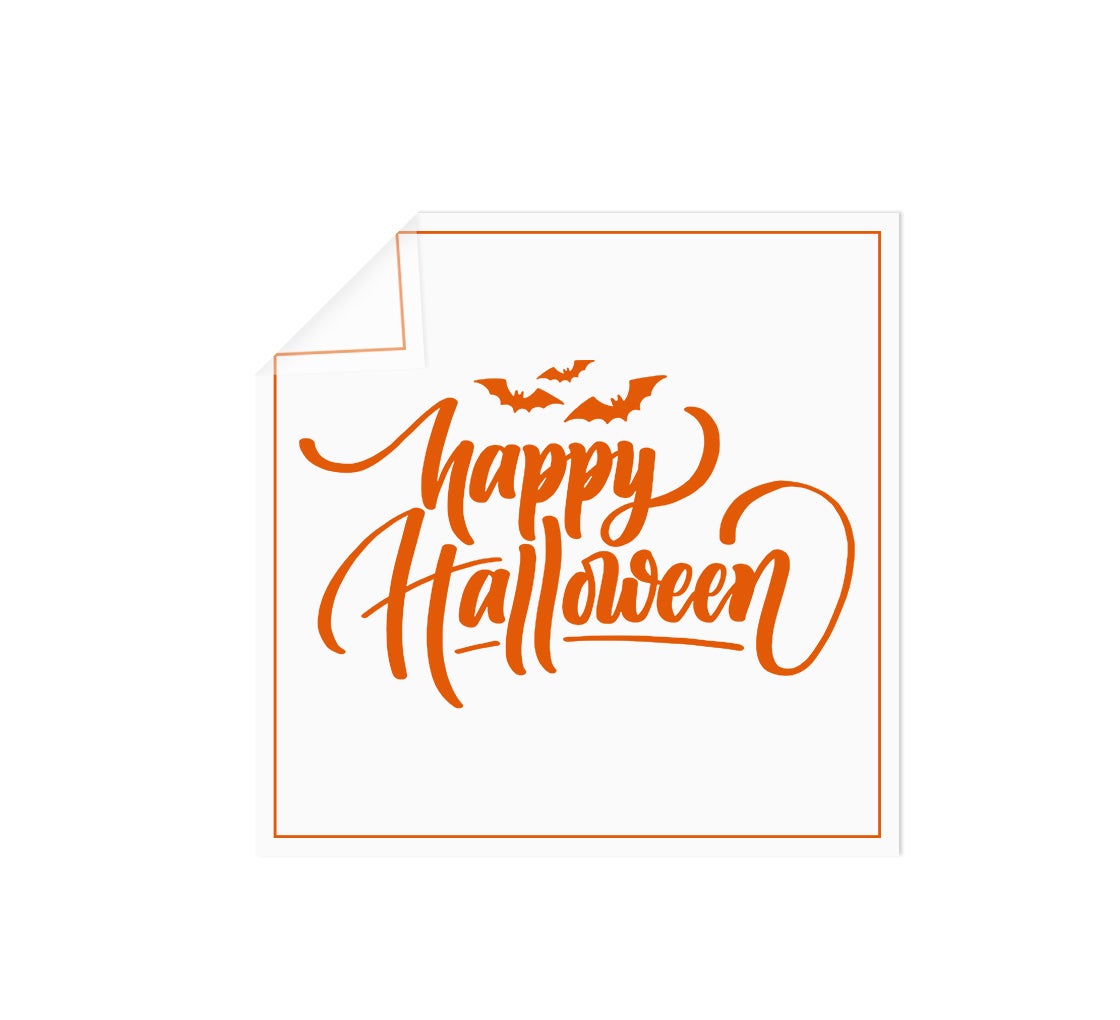 Halloween Clear Vinyl Decals