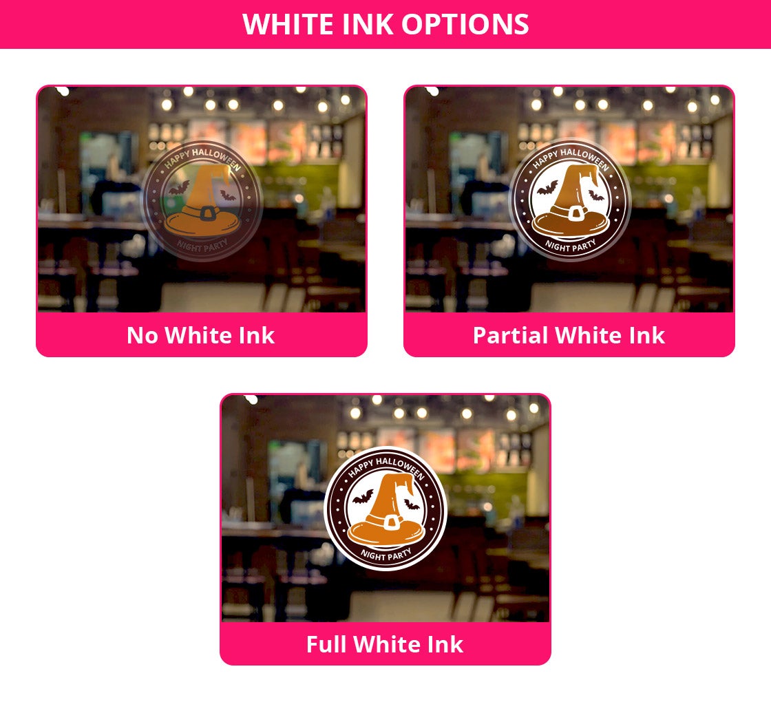 Halloween Clear Vinyl Decals