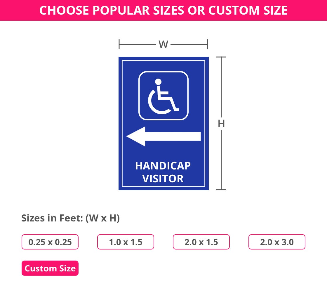 Handicap Surface Decals