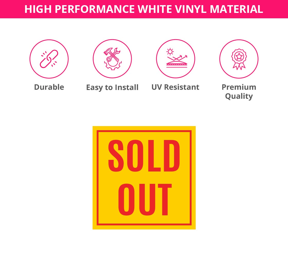 Sold Window Decals Opaque