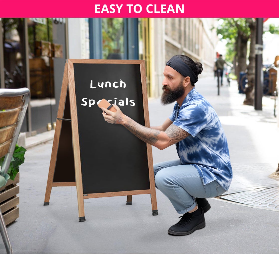 Wood Chalkboard - Sidewalk Signs, Curbside Signs