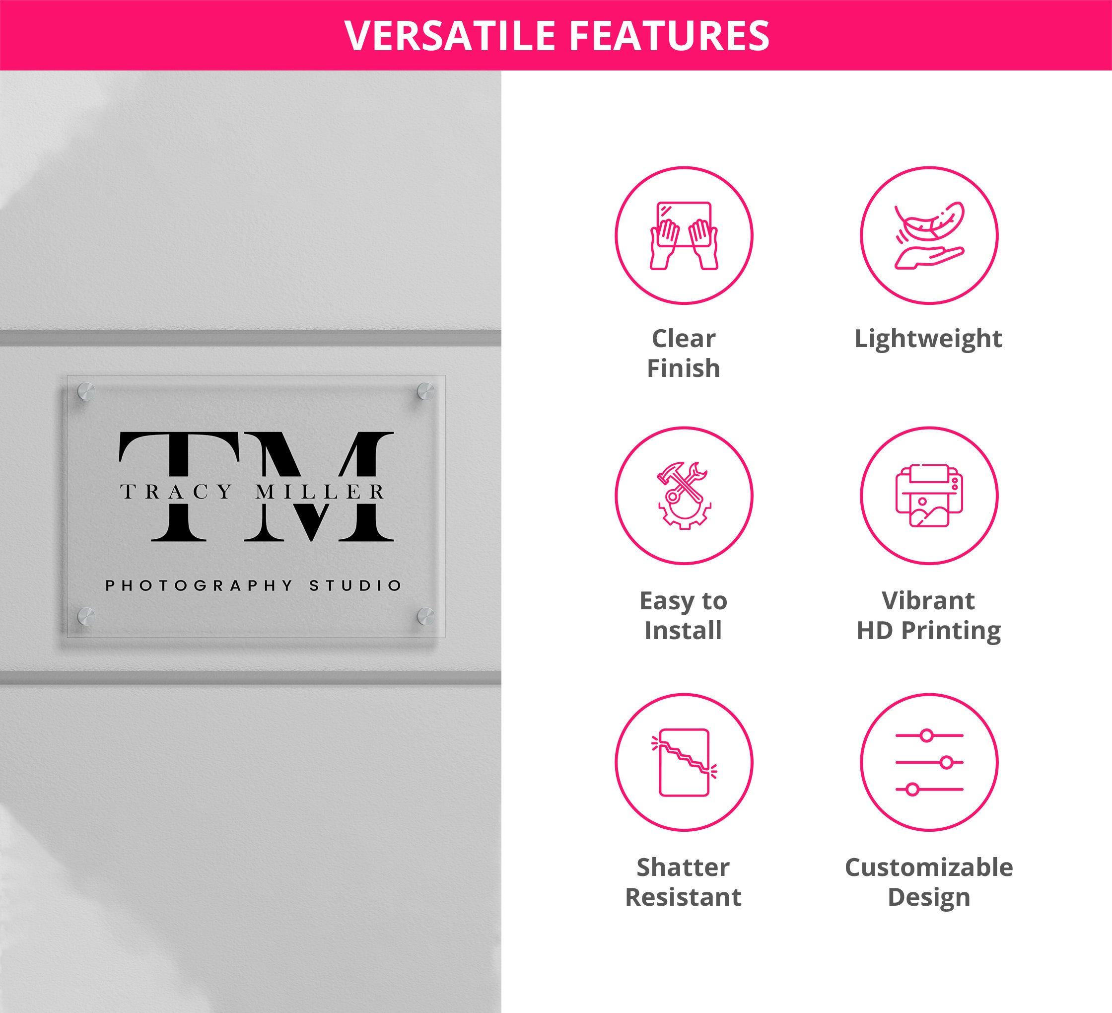 Buy Heavy-duty Clear Acrylic Signs | Best of Signs, image size:2240x2040