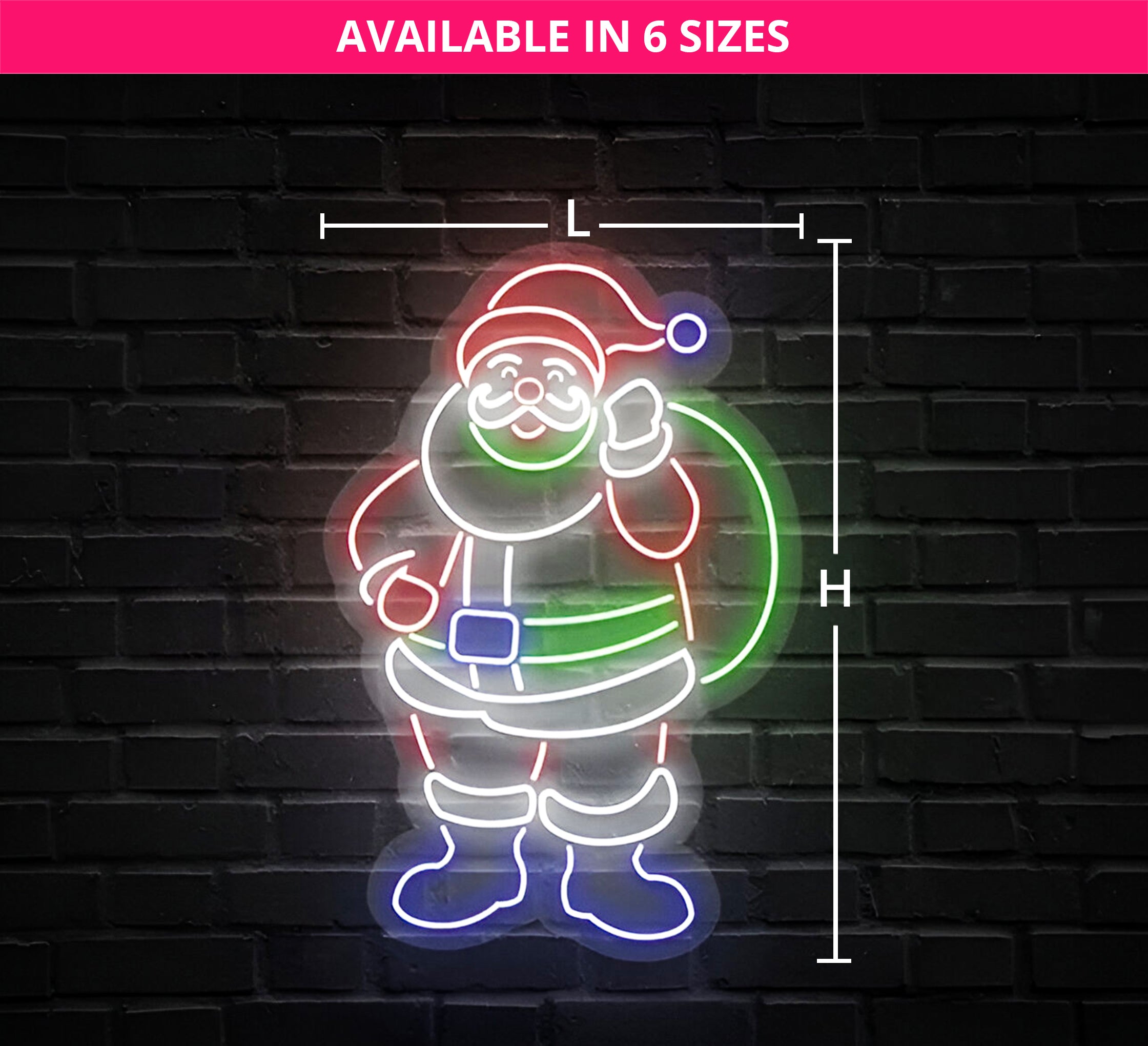 Santa Claus Neon Sign Online| Fast Delivery - Best of Signs