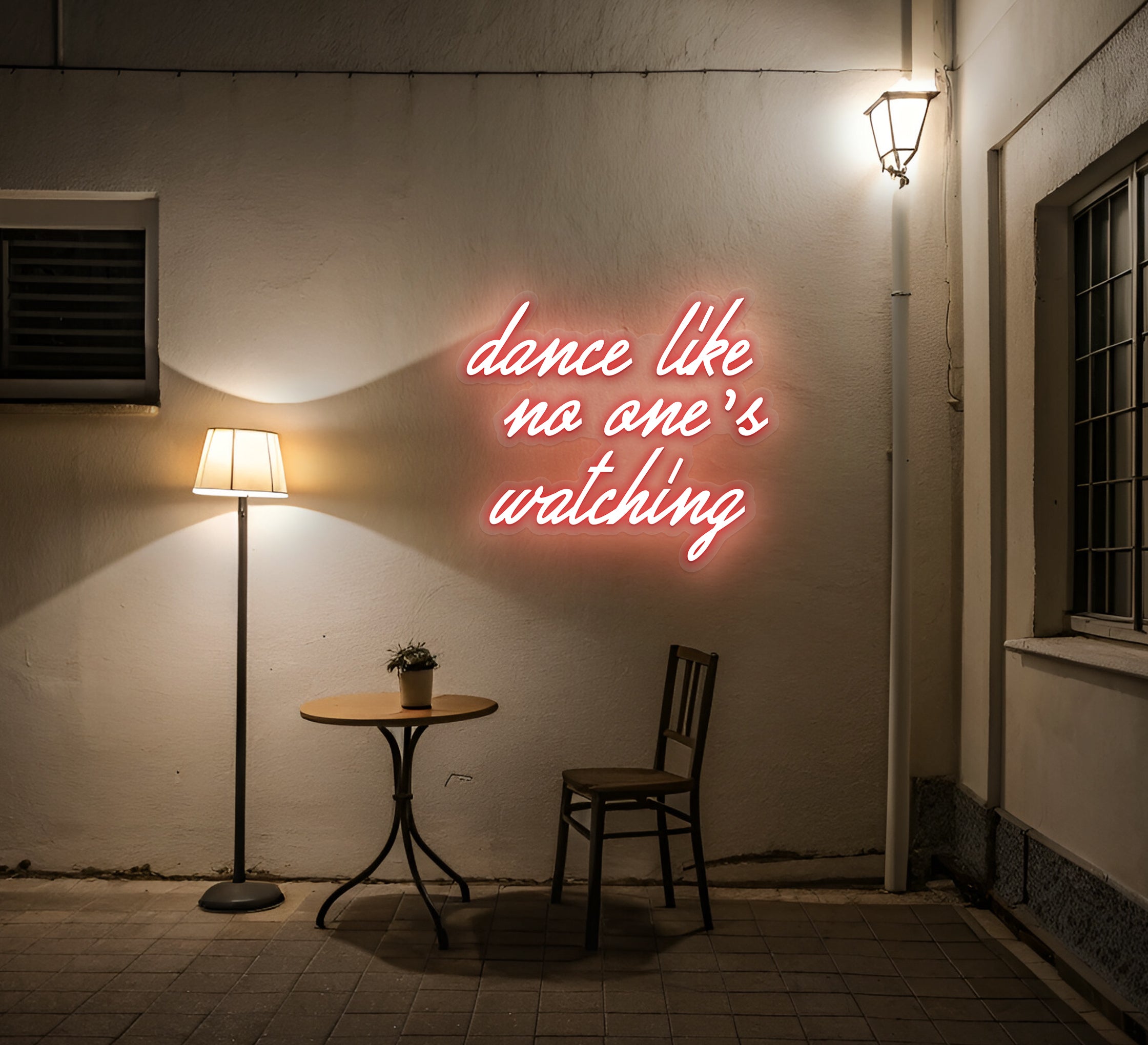 Dance Like No One's Watching Neon Sign