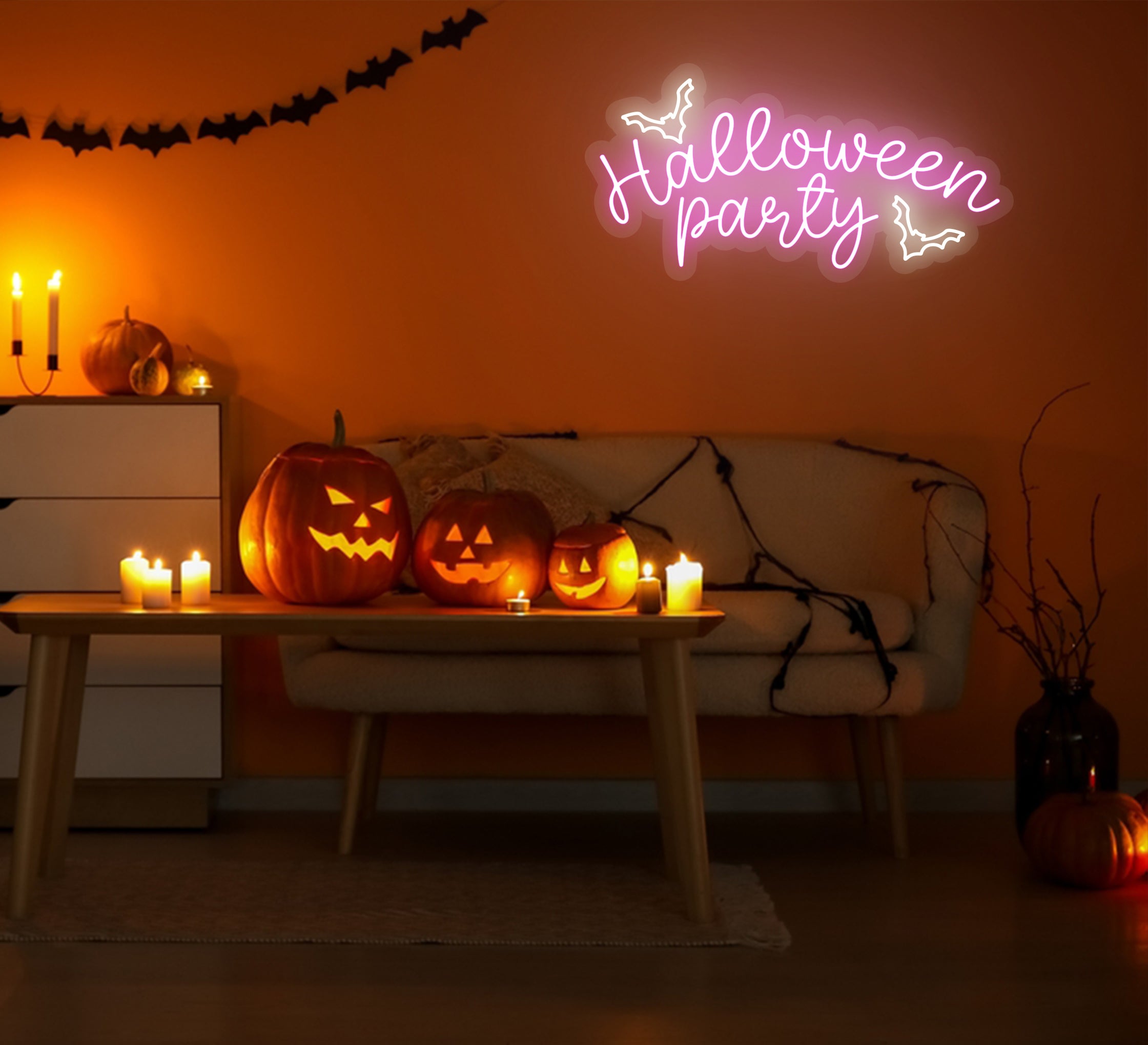 Halloween Party Neon Sign