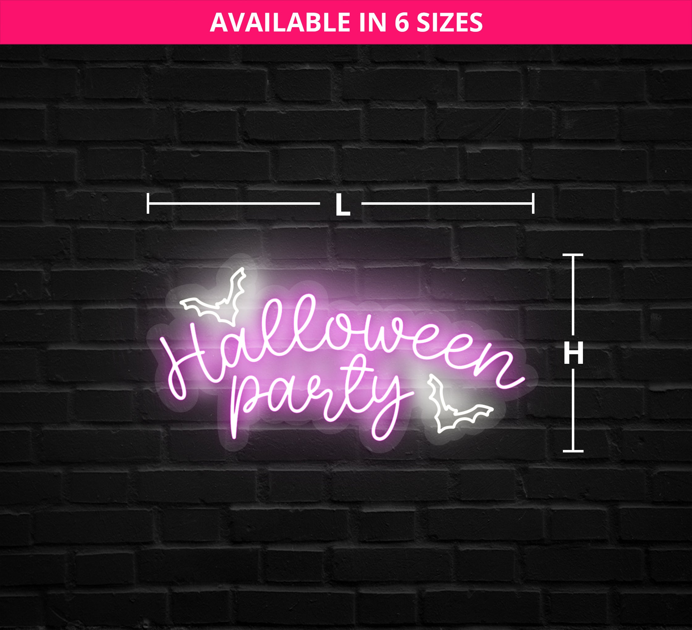 Halloween Party Neon Sign