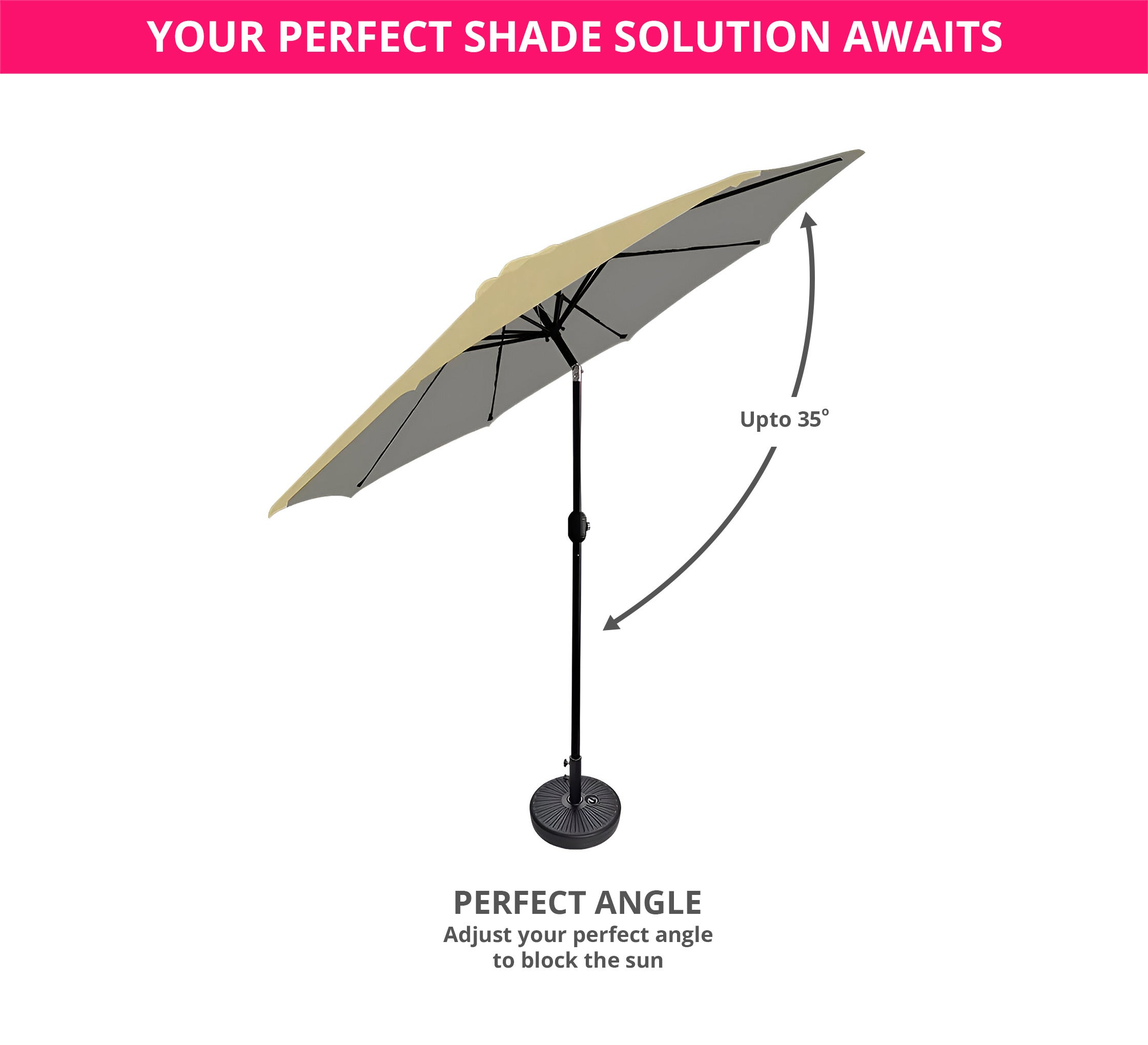 block for patio umbrella Best Choice Products Woodgrain Pattern 10ft 3-Tier Solar w/ 24 LED Lights, Tilt making it perfect for patios PURPLE LEAF 15x9ft Double-Sided Rectangular