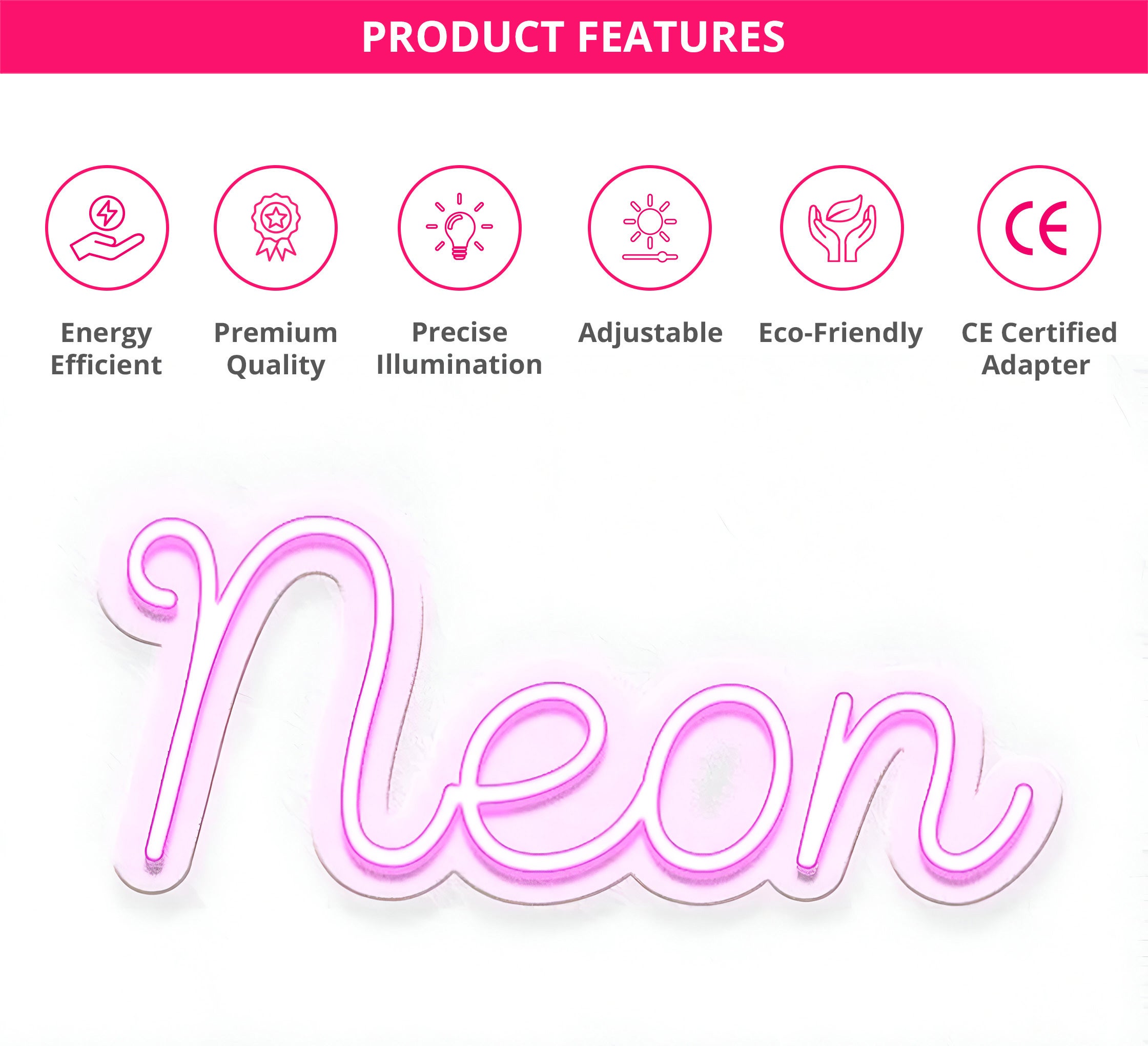 Now Open Round Neon Sign