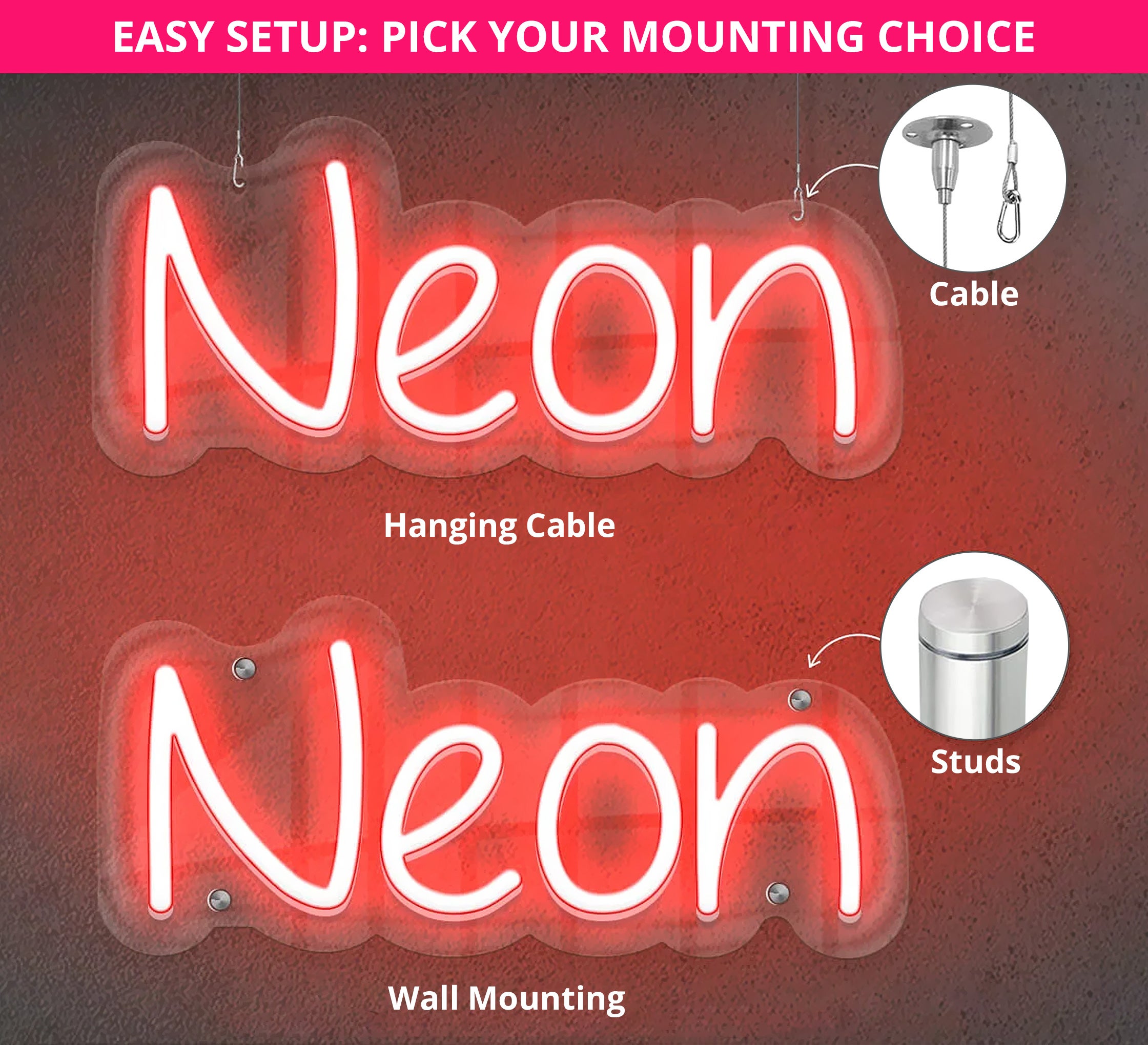 Now Open Round Neon Sign