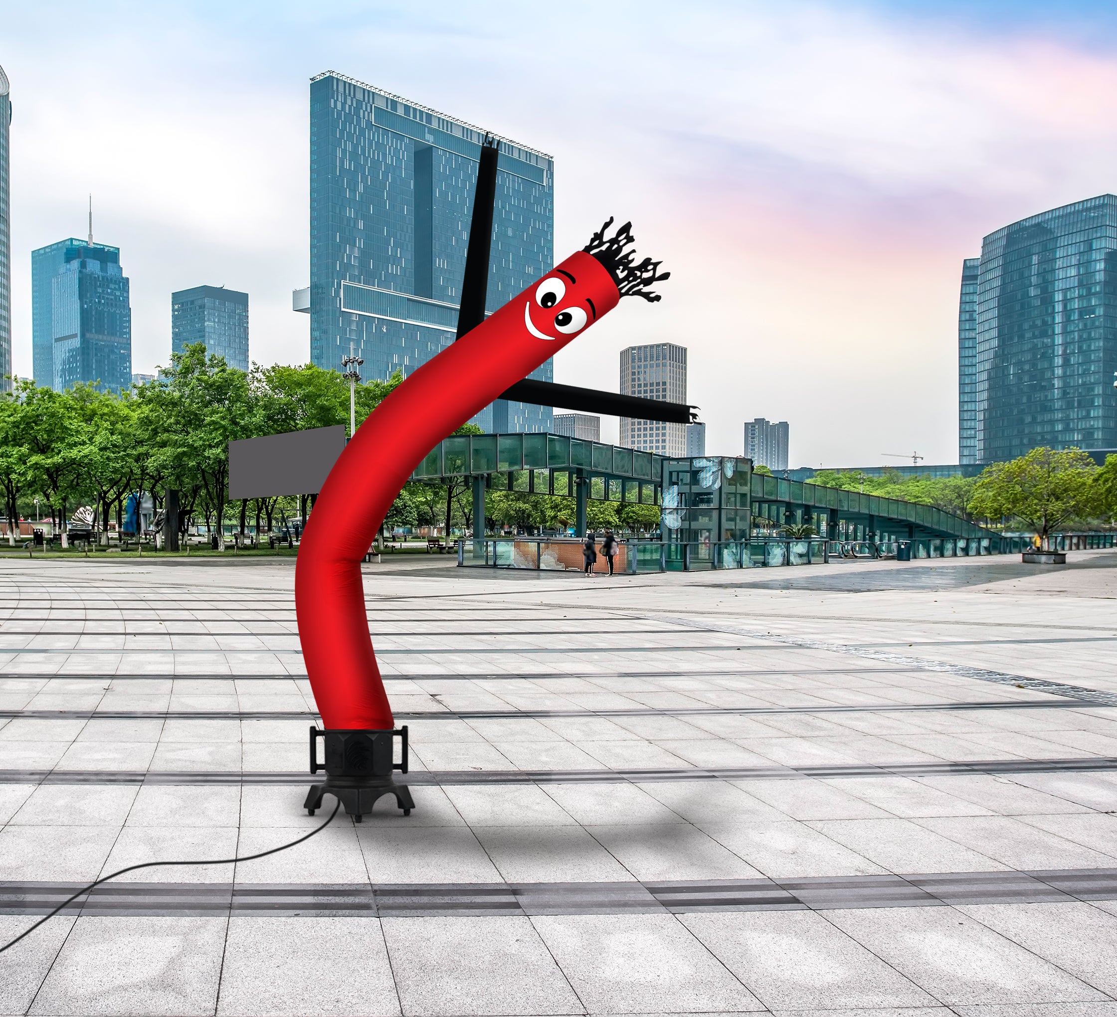 Red With Black Arms Inflatable Tube Man