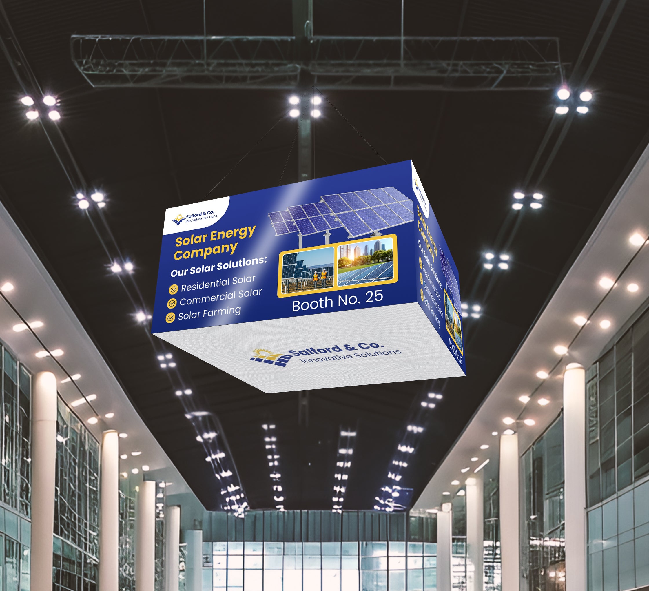 Sky Tube Rectangle Cube Hanging Banners