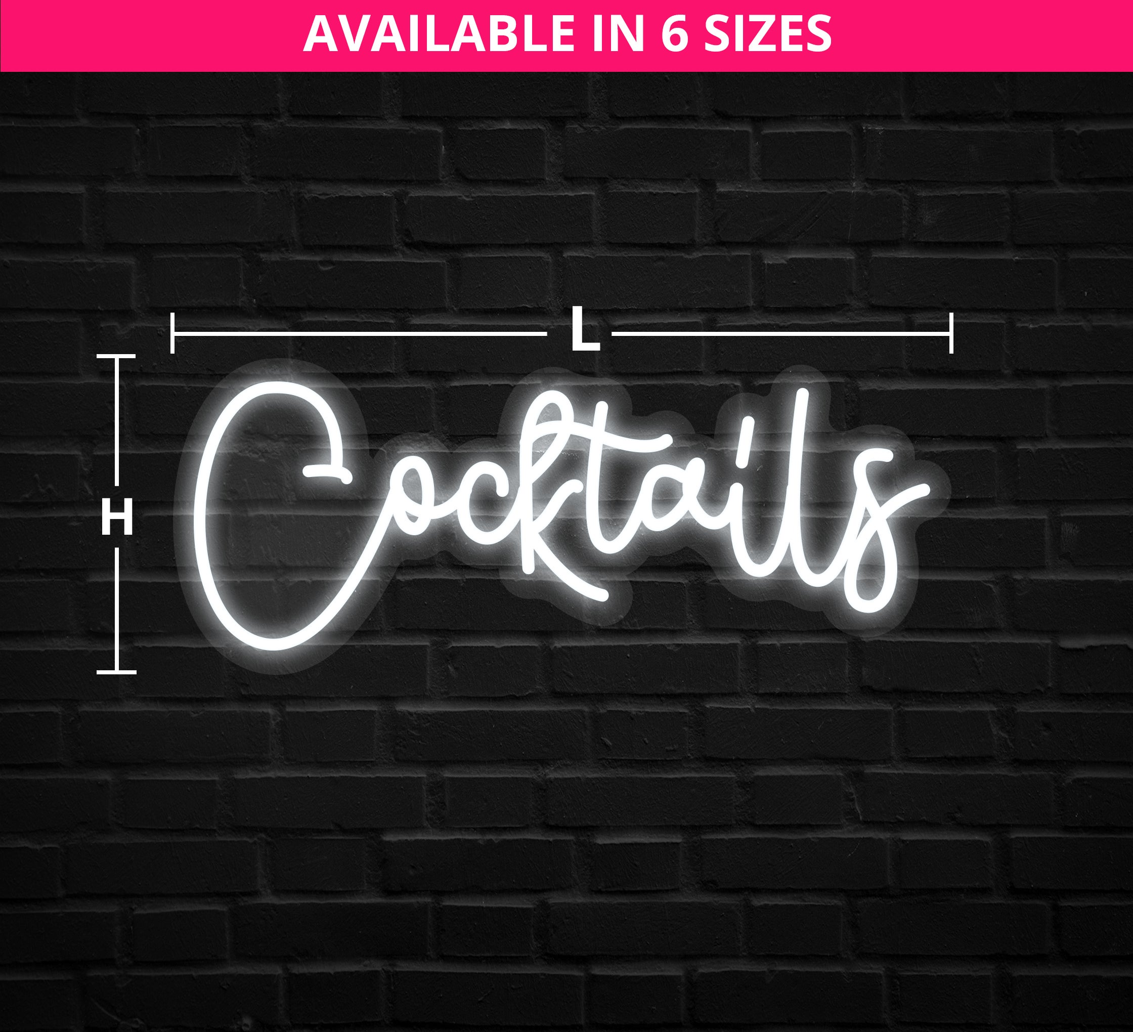 Neon Cocktails Sign