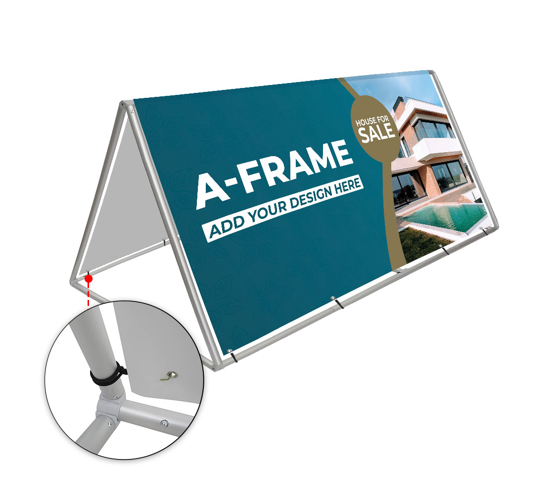 Flexible A Frame - Double Sided Outdoor Metal Frame Signages By Best Of Signs