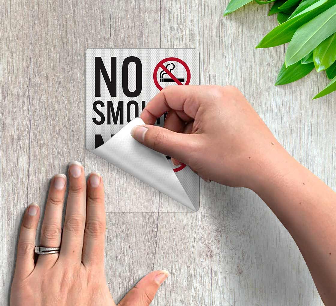 Bilingual No Smoking Decal (EGR Reflective)