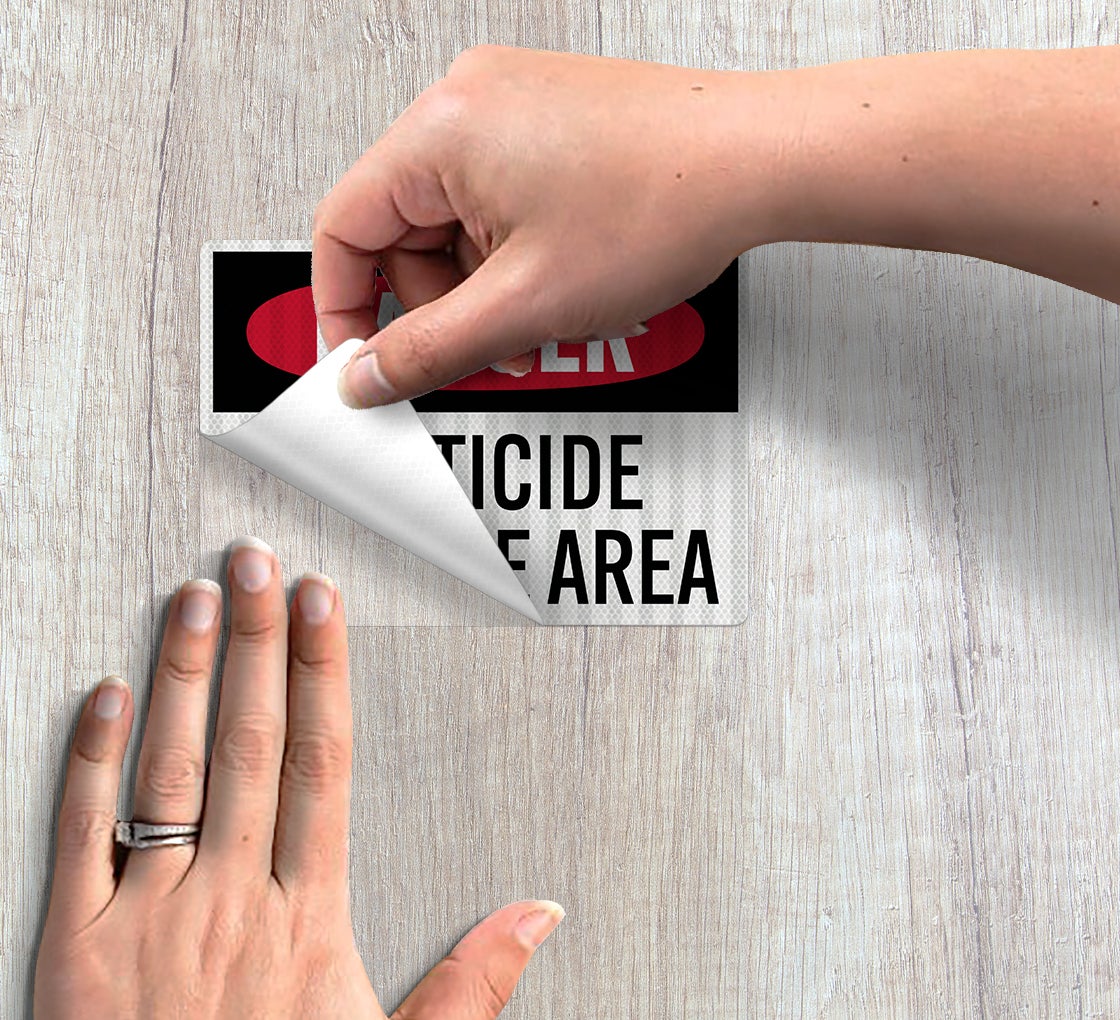 Pesticide Storage Area Decal (EGR Reflective)
