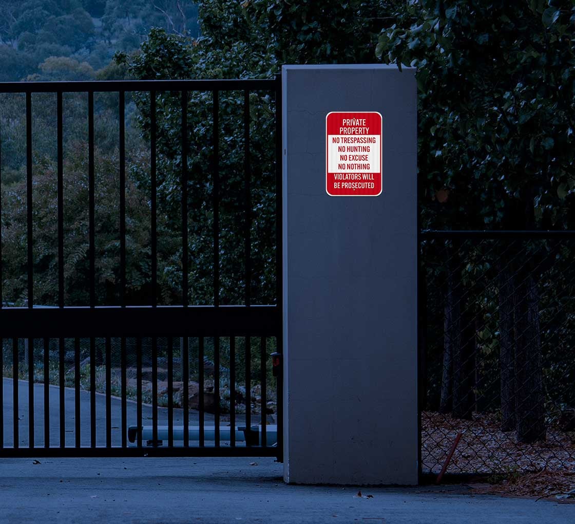 Private Property Violators Will Be Prosecuted Aluminum Sign (EGR Reflective)