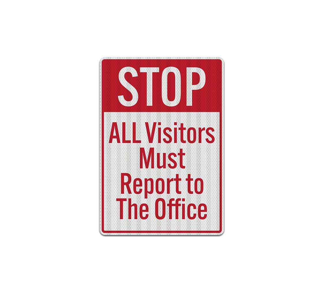 Visitor Stop Decal (EGR Reflective)