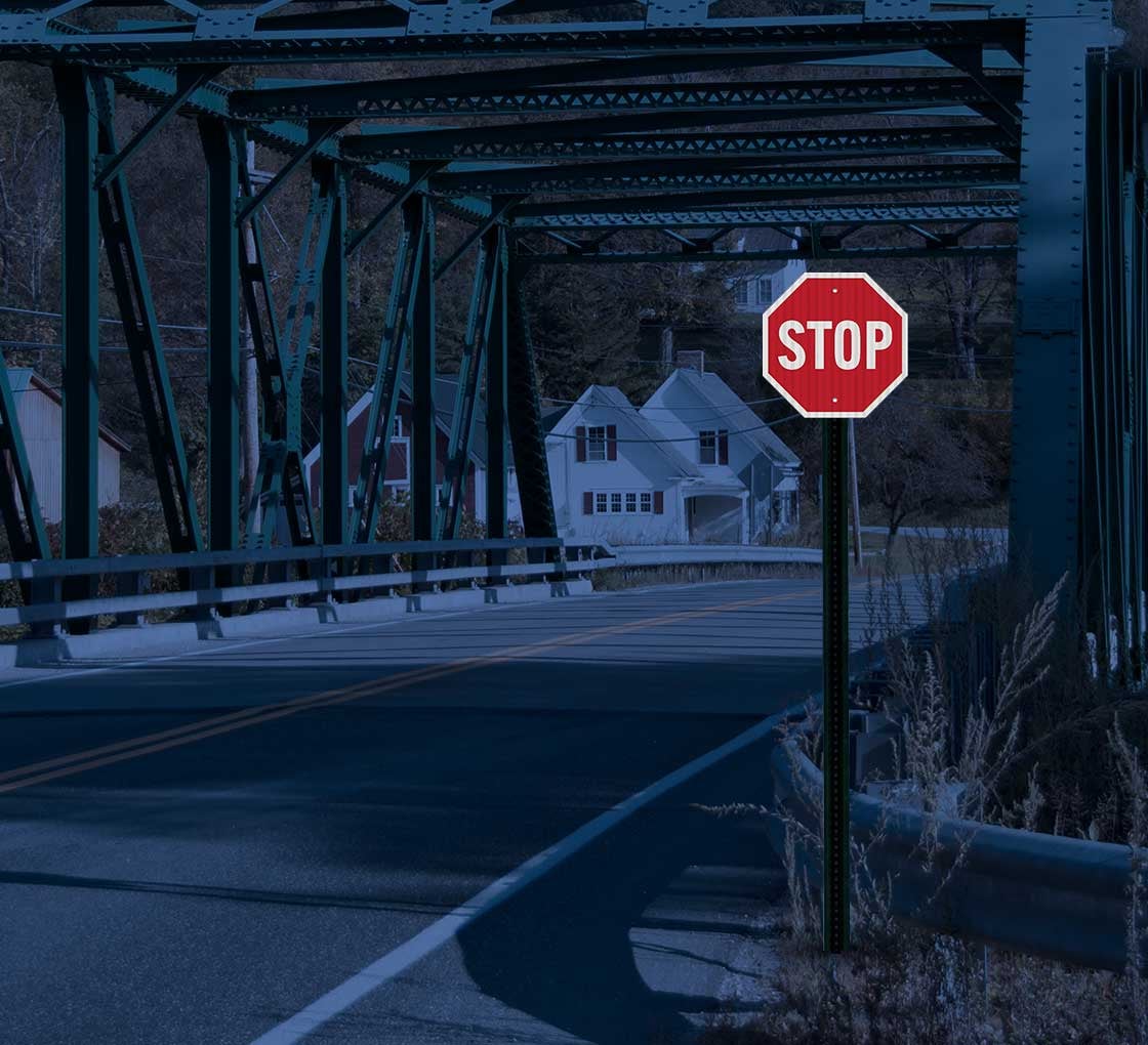 STOP アルミサイン STOP アルミサイン