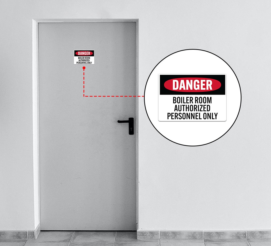 OSHA Danger Authorized Decal (Non Reflective)