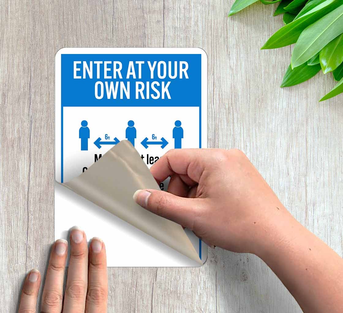 Enter At Your Own Risk Decal (Non Reflective)