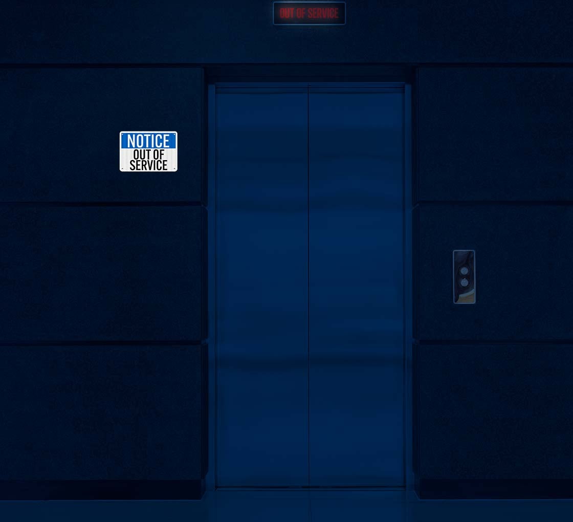 OSHA Out Of Service Aluminum Sign (EGR Reflective)