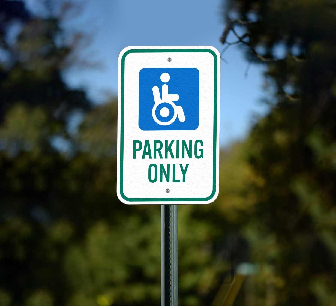 Segno Di Parcheggio Di Handicap Illustrazione Vettoriale