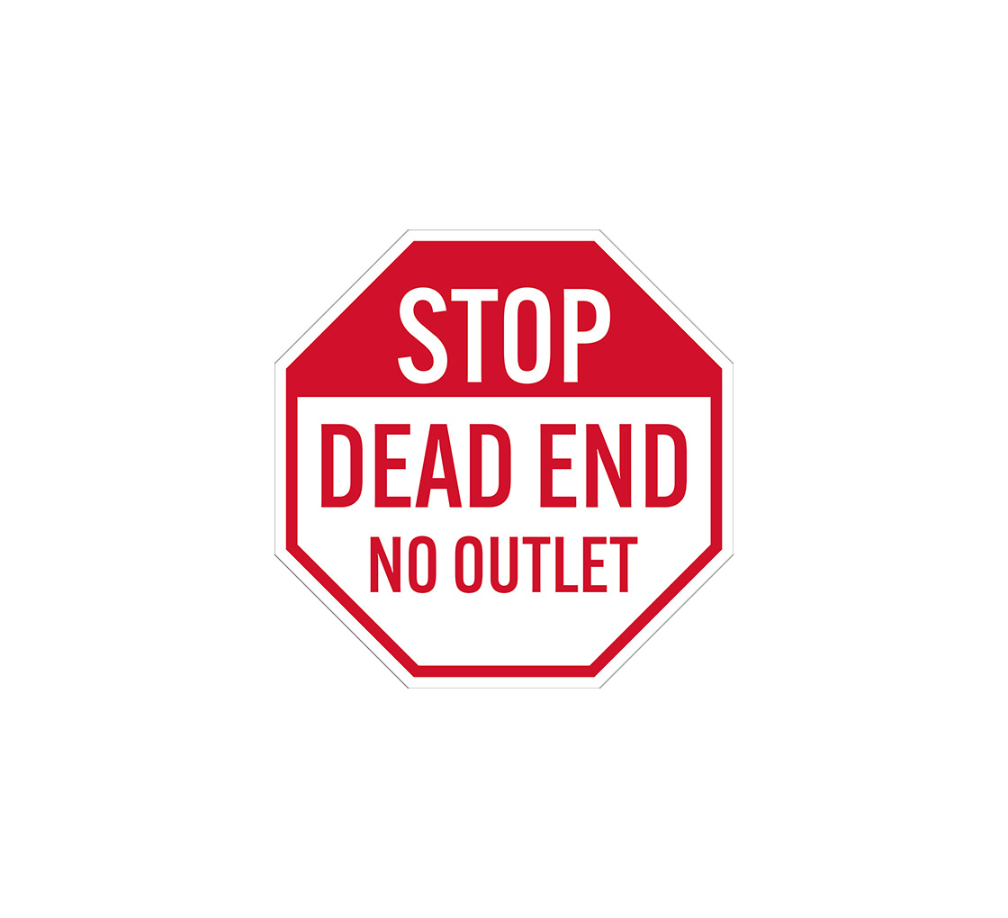 Square Dead End Sign - Custom Signs