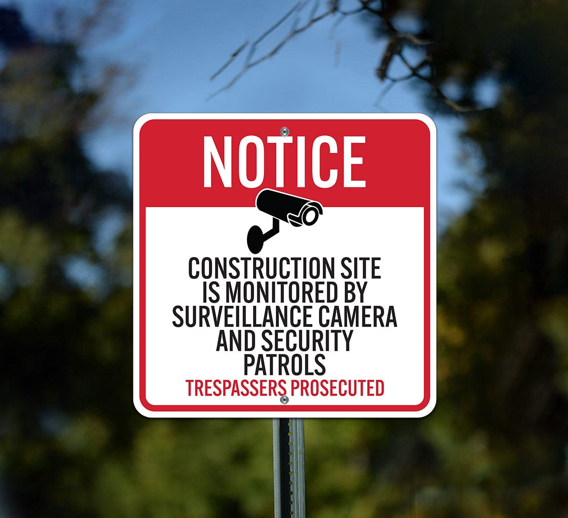 Security Camera Protection Sign Signs For Security Cameras