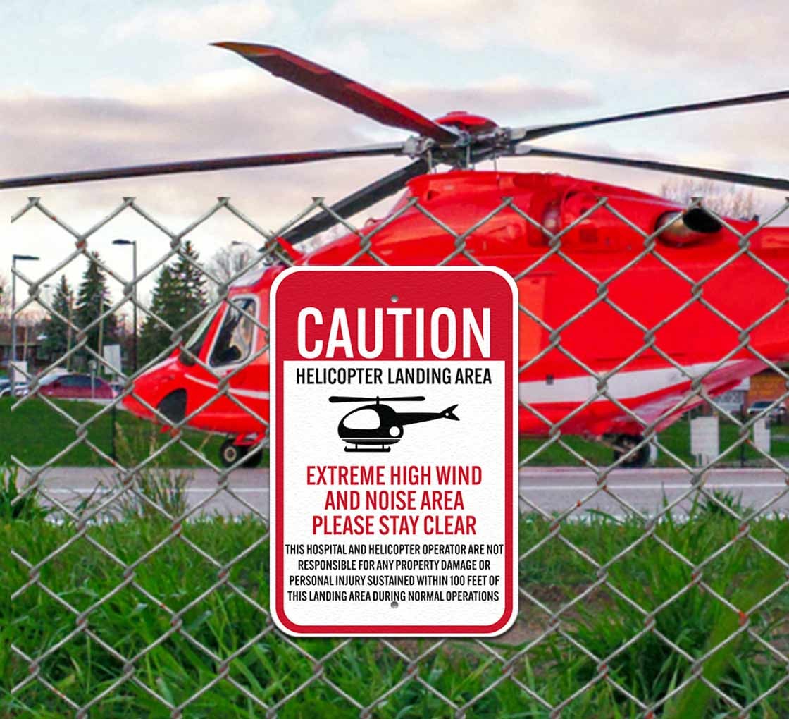 Helicopter Rescue Sign Helicopter Extreme Landing