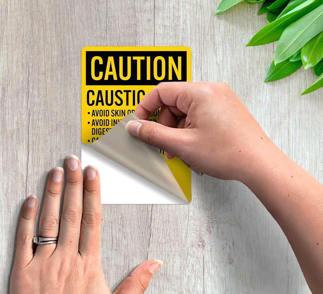 Caustic Soda Safety Sign