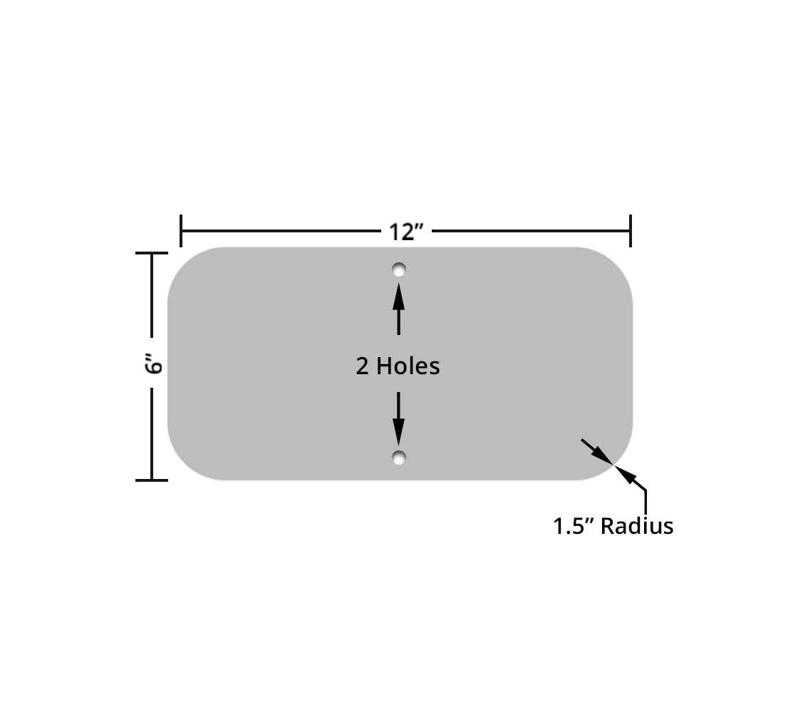 All Packages Over Fence Please Aluminum Sign (Non Reflective)