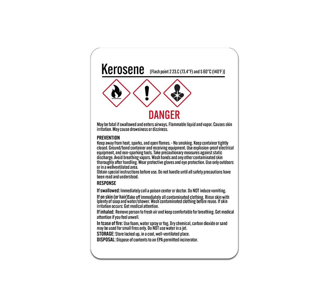 Chemical Danger May Be Fatal If Swallowed Plastic Sign