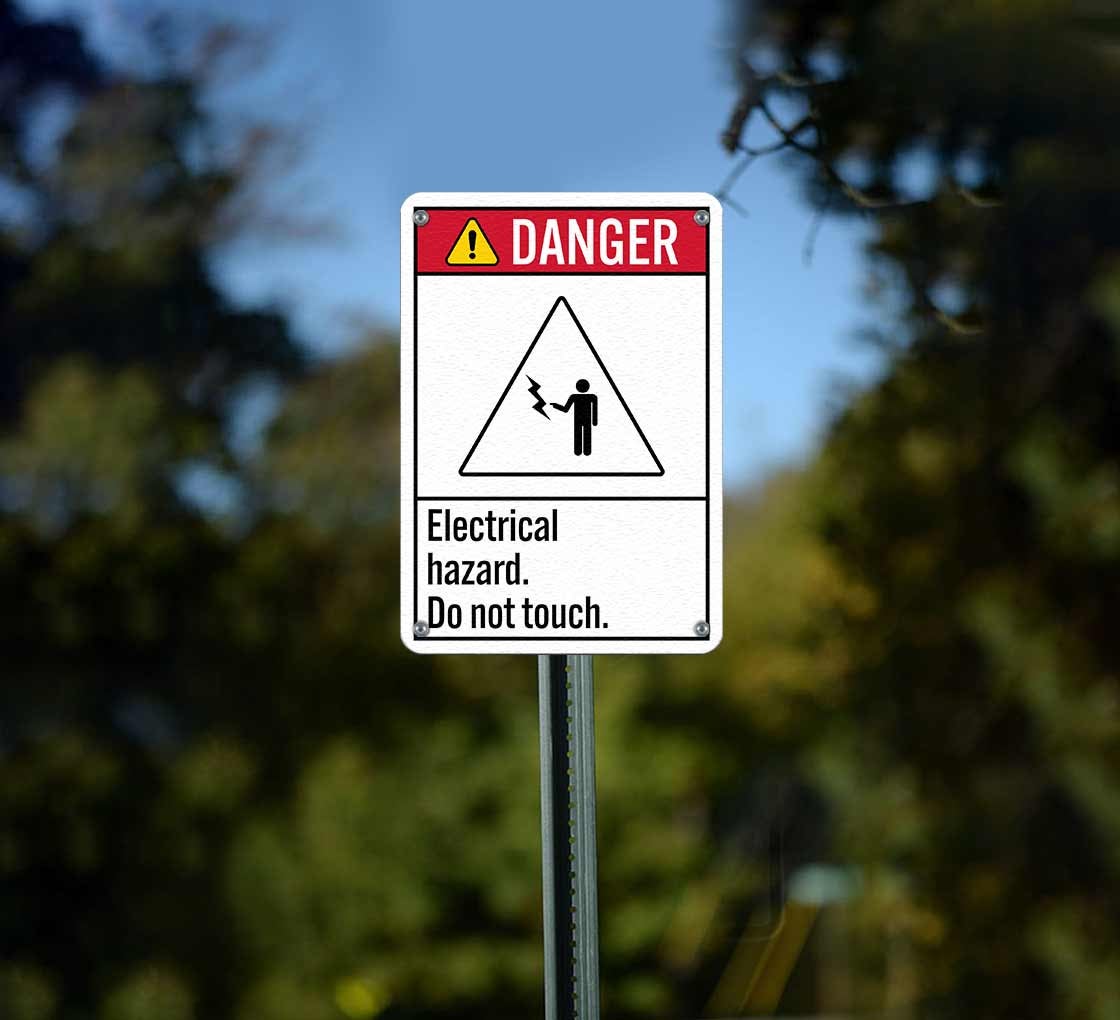 ANSI Electrical Hazard Do Not Touch Plastic Sign