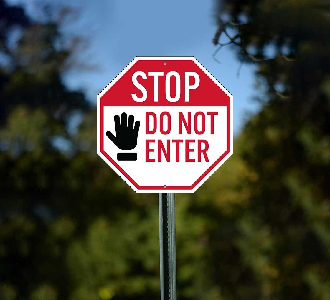 stop-do-not-enter-plastic-sign
