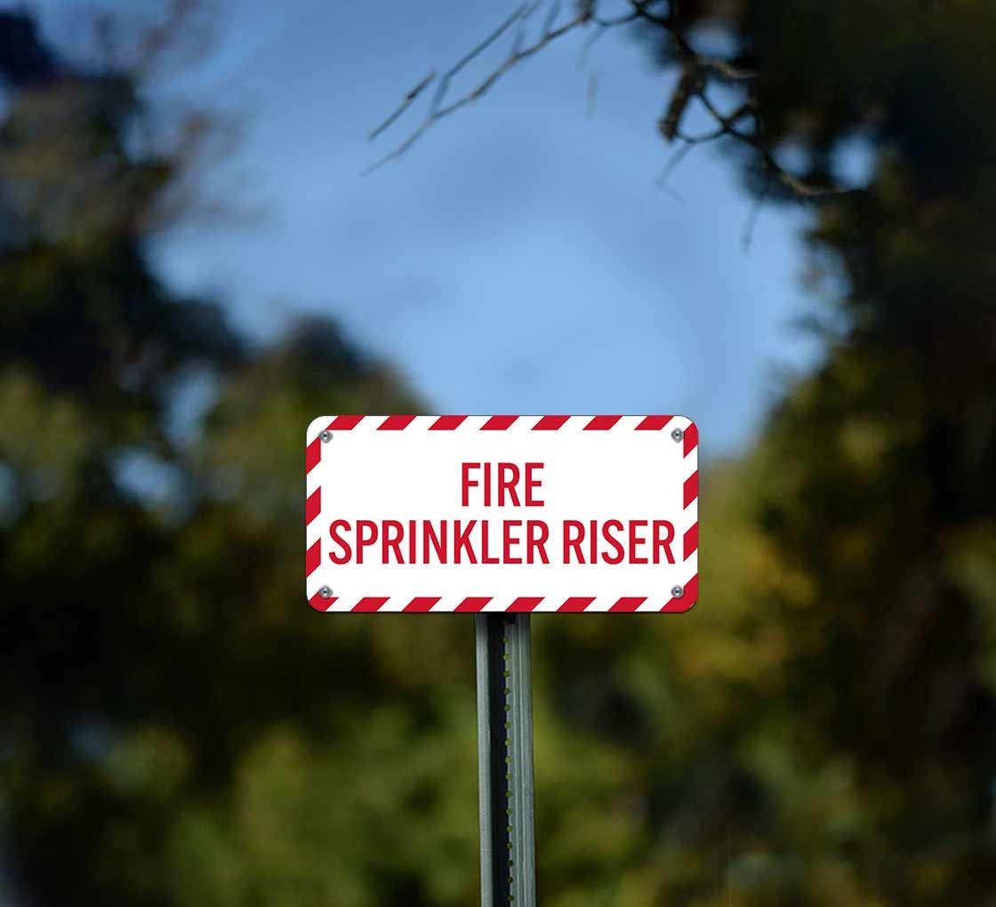 Fire Sprinkler Inspection Sign Fire Sprinkler Riser Room NFPA (National Fire Protection... Total