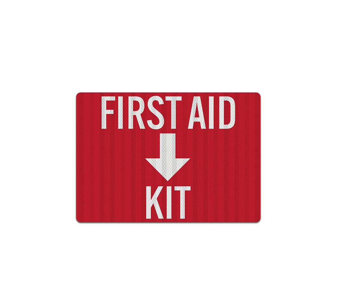 First Aid Kit Decal (EGR Reflective)