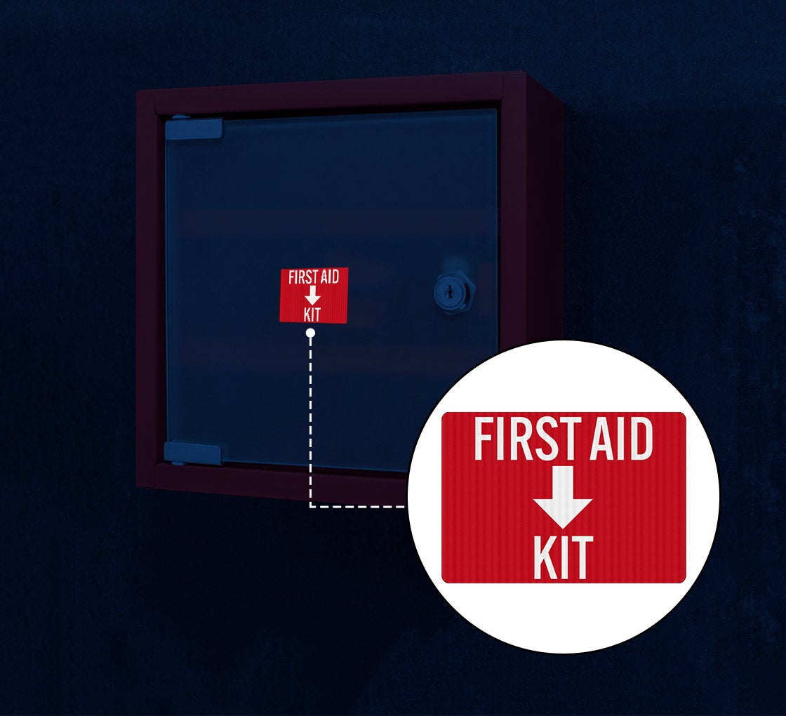 First Aid Kit Decal (EGR Reflective)