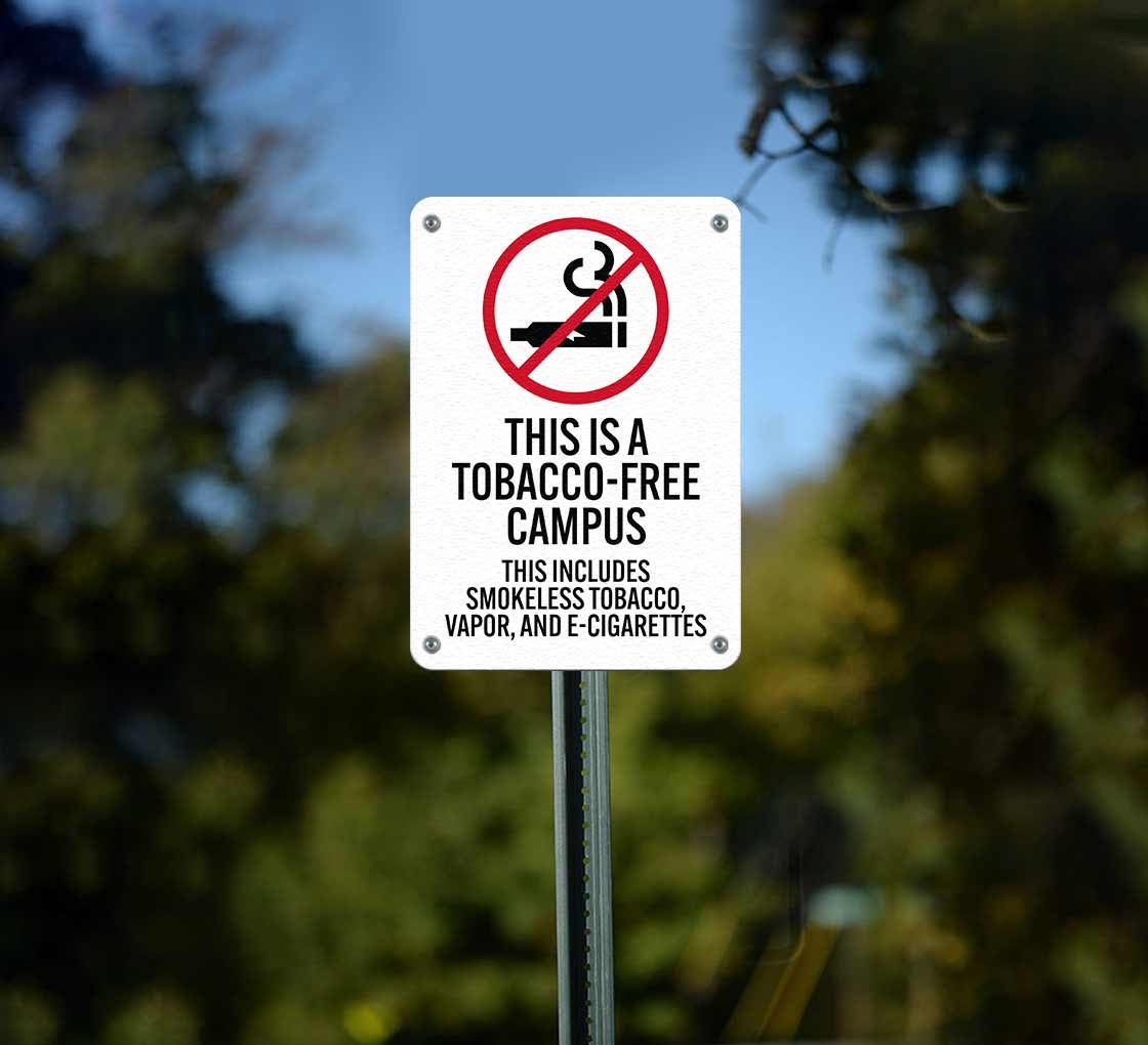 This Is A Tobacco Free Campus Plastic Sign