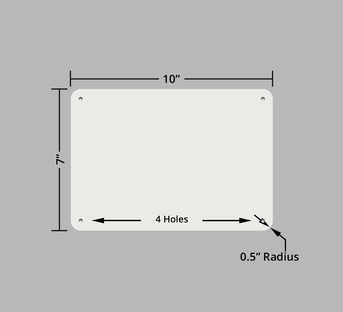 Exit With Right Arrow Plastic Sign
