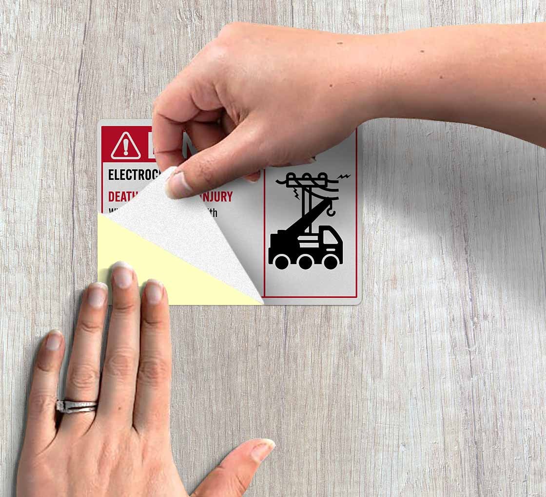 Electrocution Hazard Decal (Reflective)