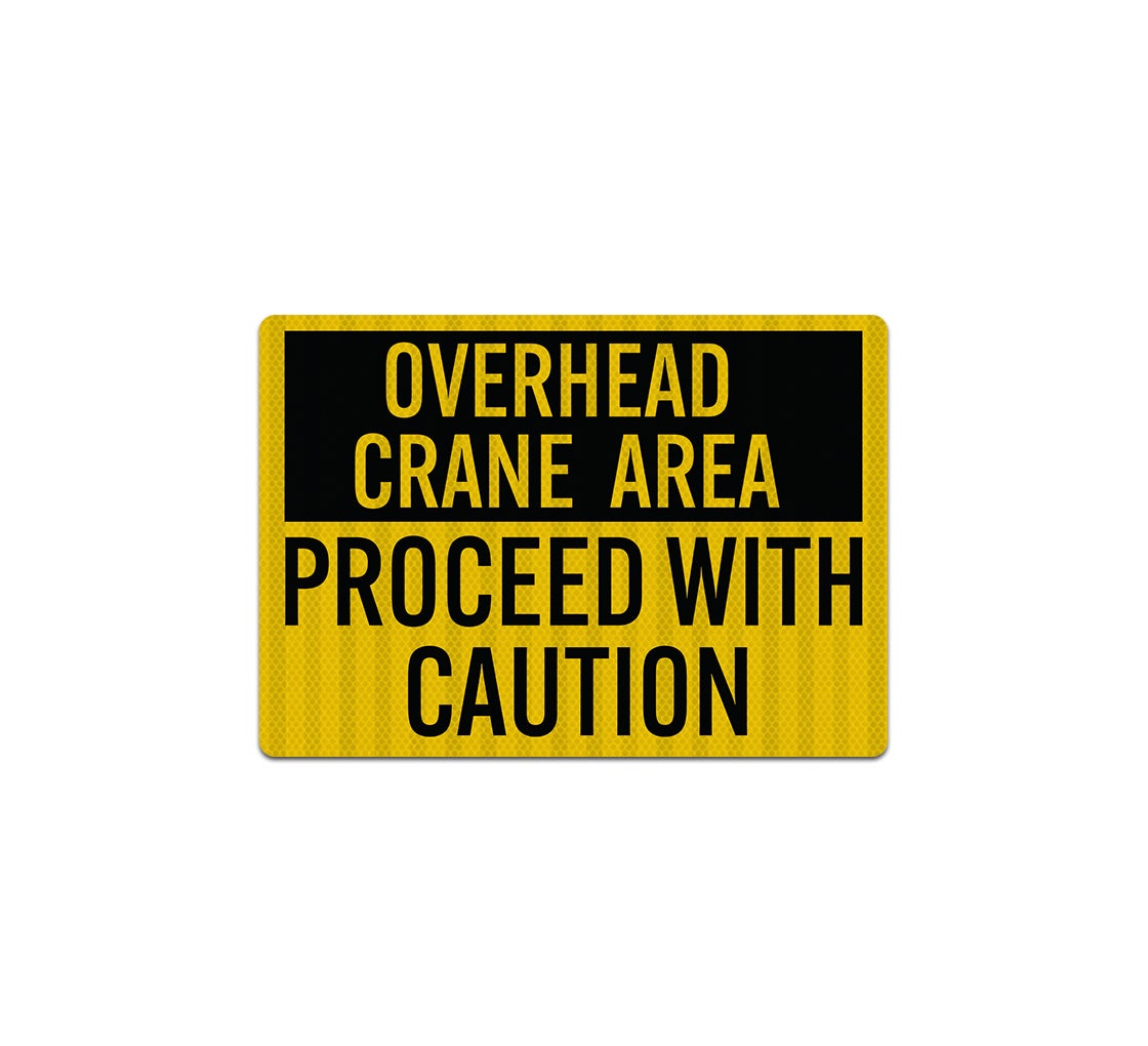 Overhead Crane Area Decal (EGR Reflective)