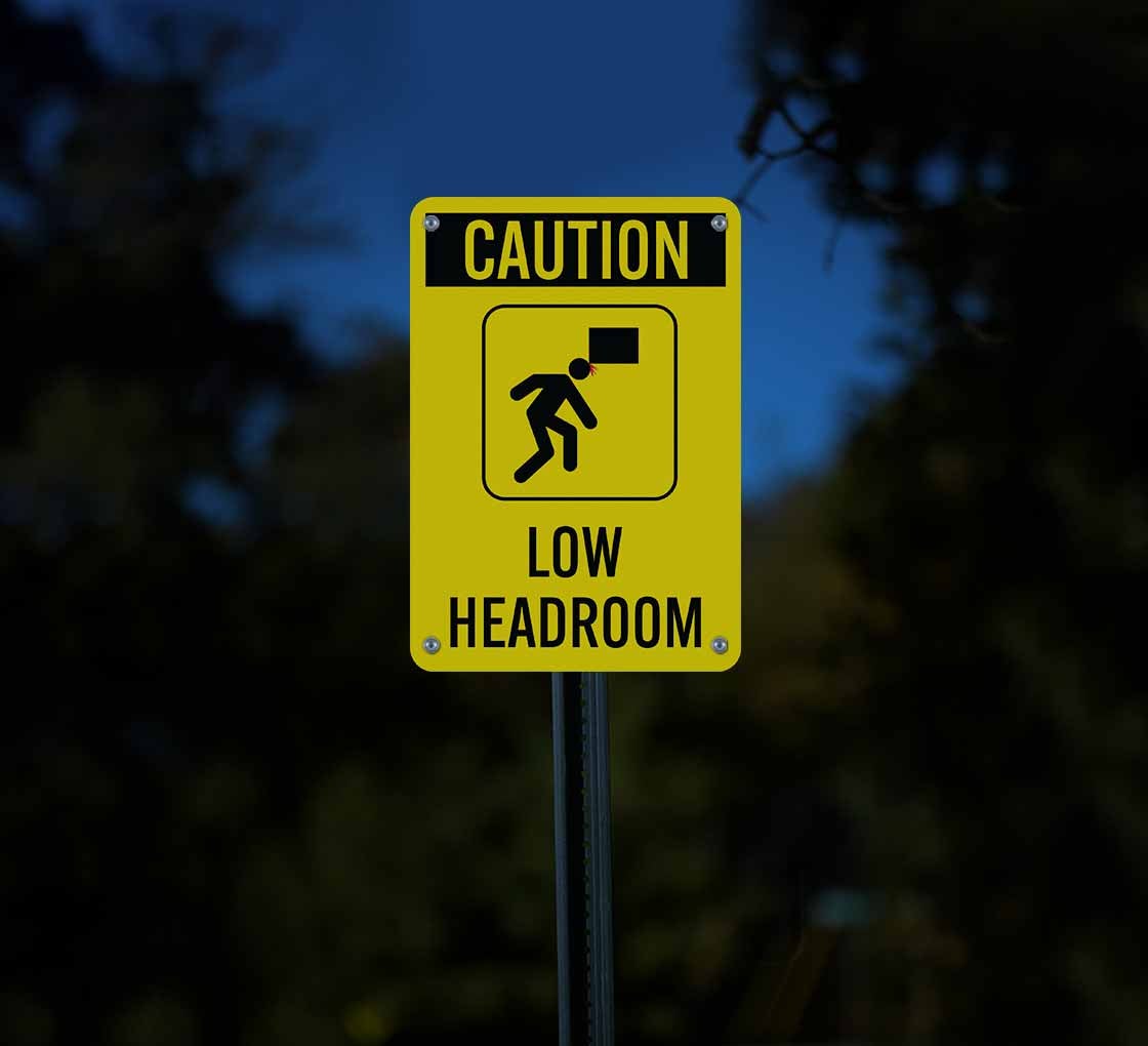 OSHA Caution Watch Your Head Aluminum Sign (Reflective)